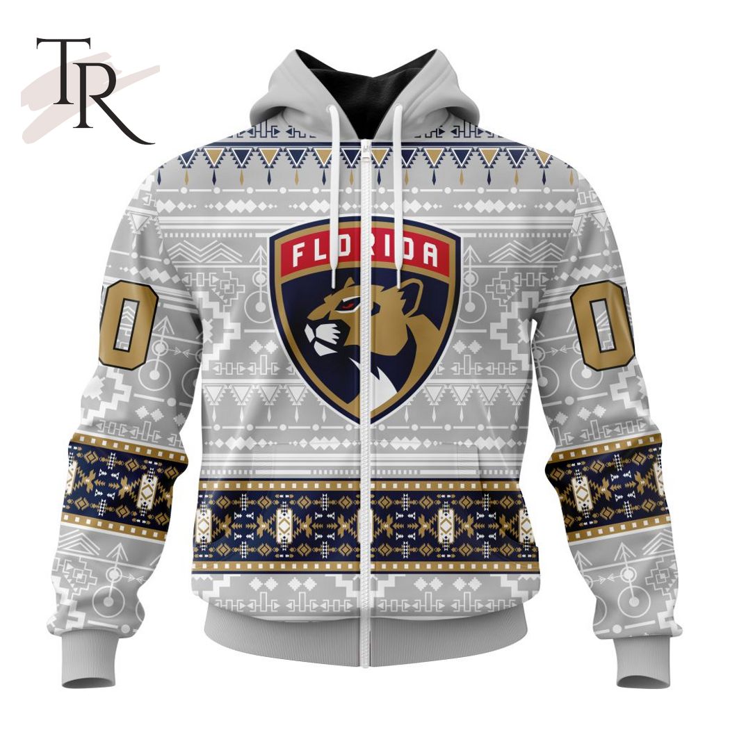 New 2025 NEW] ized NHL Florida Panthers Special Native Design Custom Hoodie - Image 2